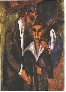 Ernst Ludwig Kirchner Graef and friend France oil painting artist